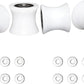 Total Trainer Rollers/Wheels of 4 for Models DLX, DLX II, DLX III, Adv DLX, Pilates, Pilates Pro 2500, 3000, 4000，570, 2000 （White）
