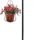 MIPON 78 Inch Double Shepherds Hooks for Outdoor Bird Feeder,Hanging Plants,Solar Light,Adjustable 78/62/46/30 Inch,3/4 Inch Width Garden Shepards Hook