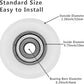 Upgraded Set of 4 Rollers Kit Replacement for Total Gym Wheels/Rollers, Fits for Gym Models 2000, 3000, Some 3000 XL, and a Few Very Early XL (White)