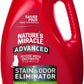 Nature’s Miracle® Advanced Stain & Odor Eliminator, 128 fl oz, Fresh Scent, Severe Mess Enzymatic Formula for Tough Pet Messes