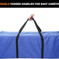Sports Duffle Bag - Extra Large Travel Duffel Luggage Bag with Upgrade Zipper, Sturdy & Water Resistant Big Storage Bag for Christmas Tree (Blue 47inch 2Pack)