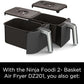 Ninja DZ201 Foodi 8 Quart 6-in-1 DualZone 2-Basket Air Fryer with 2 Independent Frying Baskets, Match Cook & Smart Finish to Roast, Broil, Dehydrate & More for Quick, Easy Meals, Grey