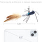 SONGWAY Insect Cat Toys with Feather - 6 Pieces Cat Worm Toy Refills, Cat Toy Wand Attachments, Worm Cat Toys, Interactive Toys for Indoor Cats Kittens