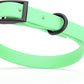 Dogline Biothane Waterproof Dog Collar Strong Coated Nylon Webbing with Black Hardware Odor- Proof for Easy Care Easy to Clean High Performance Fits Small Medium or Large Dogs, Sea Foam Green
