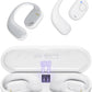 PSIER Open Ear Bluetooth Headphones, 40 Hours Playtime Bluetooth 5.3 Wireless Sports Earbuds with Digital Display Charging Case, White