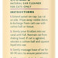 Vet Organics EcoEars Cat Ear Cleaner. Natural Multi-Action Formula. for Itch, Head Shaking, Discharge & Smell. Naturally Cleanses Away Common Problems. 100% Guaranteed (4 oz)