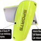 Soccer Shin Guards for Kid Youth Teen Adult - Shin Guards Sleeves with Inserted Pocket Cushion Protection Reduce Shocks and Injuries for TeamSports