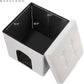 MEEXPAWS Cat Litter Box Enclosure Furniture Hidden, Cat Washroom Bench Storage Cabinet Small 19.7'' x 19.7'' x 19.7''| Dog Proof | Waterproof Inside | Easy Clean | Easy Assembly | Odor Control(White)