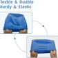 2pcs Cloth Swim Caps for Both Women & Men & Kids Fabric Durable Non-Waterproof Elastic Swimming Pool Cap Bathing Cap for Long and Short Hair