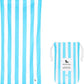 Dock & Bay Quick Drying Towel - for Sports & Gym - Compact, Lightweight - 100% Recycled - Includes Bag - Cabana - Tulum Blue, Medium (130x70cm, 51x27)