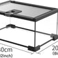 Mini Reptile Glass Terrarium Tank, cage for Tarantula Sling Geckos, Frog, Lizards, Chameleons,Turtles Snake Snail Insect Hermit Crab Isopods Reptiles Enclosure (12x8x6inch)