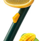 Self-Cleaning Dog & Cat Slicker Brush, Skin Friendly Deshedding Grooming Tool for Long or Short Haired Dogs Cats Rabbits, Dog Shedding Brush with Release Button - Mango