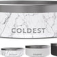 Coldest Dog Bowl - Anti Rust Metal & Non Slip Dog Bowls Large, Spill Proof Heavy Duty 3 Layers Insulated Dog Bowl - Food and Water Bowl for Dogs, Cats & Pets, Dishwasher Safe (42 oz, Carrara Marble)