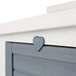 TRIXIE natura Small Animal House - Outdoor/Indoor Rabbit Hideout with Hinged Roof & Raised Floor - Solid Wood House with 2 Entry Ramps, Weather-Resistant Home for Bunnies & Guinea Pigs - in Gray