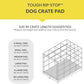 K9 Ballistics Tough Ripstop Dog Crate Pad - Durable & Machine Washable with Non-Skid Bottom and 120-Day Warranty, Fits 36" Wire Crates - Medium, Light Gray Velvet