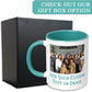 Personalized Mother's Day Coffee Mug, Custom Mum Photo Text 11 Oz Ceramic Mug, Customized Mom Gift Idea Picture Name Cup, Taza Cafe Personalizadas Fotos, Cute Gifts Mom Women Dad Men, Teal
