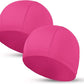 2pcs Cloth Swim Caps for Both Women & Men & Kids Fabric Durable Non-Waterproof Elastic Swimming Pool Cap Bathing Cap for Long and Short Hair