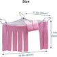 RIOUSSI Guinea Pig Hideout Hideaway Corner Fleece Toys Cage Accessories with Reversible Sides, Heart/Gray+Pink x 1 Curtain