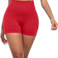 CHRLEISURE Women's 4 Packs Workout Gym Shorts, High Waisted Butt Lifting Scrunch Butt Seamless Booty Shorts