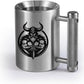 Dumbbell Cup Training Mug (8KG/18lbs) Stainless Steel Weightlifting Mug for water, tea, coffee drinks, Durable workout dumbbell cup for Gym fitness training, Funny Game Gift Sports equipment