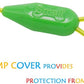 Petest 25ft Tie-Out Cable with Crimp Cover for Small Dogs Up to 35 Pounds