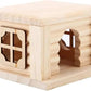 Hamster Cages Natural Wooden Hamster House Flat Top Cabin Hamster