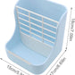 Litewoo Rabbit Hay Feeder Guinea Pig Feeder, 2 in 1 Automatic Small Animal Food Bowl Feeding Cage Accessories (Blue)