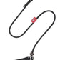 Dog Anti-Slip Leash 5FT with Metal Stopper - Durable No-Pull Training Lead for Small, Medium & Large Dogs - Comfortable Handle Nylon Rope, Tangle-Free Pet Walking Leash (Black, 5 FT)