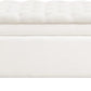 51" Fabric Storage Ottoman Bench, Upholstered Rectangle End of Bed Storage Ottoman Tufted Living Room Bedroom Bench with Safety Hinge, Solid Wood Legs, Loads 500 lb(Beige)