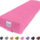 Sol Living Yoga Bolster Pillow Rectangular Meditation Cushion Cotton Meditation Accessories for Restorative Yoga Meditation Pillow Yoga Pillow Firm Body Pillow Bolster Pillow for Legs Removable Cover