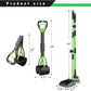 MXF Dog Pooer Scooper Set, 2 in 1 Pet Poop Scooper with Long Handle 28" Dog Poop Picker Upper and Stainless Metal Tray & Rake for Medium & Small Dogs, Heavy Duty for Grass, Dirt, Gravel