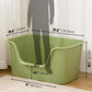 Vealind XXL Cat Litter Box 31''×21''×16'', Extra Large Litter Box for Big Cats or Multiple Cats, Jumbo High Sided Litter Pan, Leak-Proof & Anti-Splashing, Easy Clean & Durable (Green)