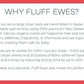 Fluff Ewes Wool Dryer Balls 6 Pack Premium New Zealand Wool Laundry Balls for Dryer, No Static Dryer Balls Laundry Reusable, XL Christmas Dryer Balls, Holiday Dryer Balls - Sheep in Heavenly Peace
