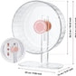 Super Silent Hamster Wheel 10.4 Inch, Magnetic Large Rat Wheel for Chinchilla, Gerbil, Guinea Pig, Cat, Mouse, Sugar Glider and Dwarf, Syrian Hamster Accessories (Peach Pink)