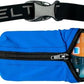 SPIbelt Running Belt for Women Men, Phone Holder for Running, Running Fanny Pack, Running Waist Pack, Adjustable Waist, [Fits All Phones]. Made from Recycled Materials. Blue with Black Zipper