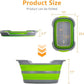 Multipurpose Collapsible Pet Bathtub with Drainage Hole for Puppy Small Dogs Cats, Portable Laundry Basket-Foldable Bathing Tub-Storage Organizer, 7.1 Gal/27L (Green,1)