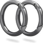 10 Pack 1-1/4Inch Trigger Spring O Rings, Metal Round Carabiner Clip Snap Hook, Spring Keyring Buckles for Replacement Purse Strap, Paracord Lanyard Clips, Keychain Rings Hardware DIY Crafts Making