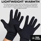 Tough Outdoors Running Gloves - Touch Screen Ski Glove Liners - Men's Winter Gloves - Glove Liners for Cold Weather