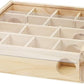 Wontee Wooden Hamster Tunnel Maze with Cover, Hideout & Tunnel Exploring Toys for Dwarf Hamsters Mice Small Gerbil