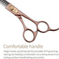 Fenice Peak 7.5‘’ Professional Dog Grooming Scissors Set Rose Gold 440C Stainless Steel Straight Thinning Curved Chunker Shears 4pcs Set for Pet Grooming Services Dogs and Cats