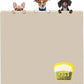 KVK Extra Extra Large Silicone Dog Food Mat 39.4×43.3in and 128oz Silicone Bag Set, Super Size Waterproof Pet Feeding Mat & Container, Non-Slip, Chew-Resistant Floor Protection (Beige&Yellow)