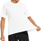 MIER Men's Quick Dry Workout Shirts Moisture Wicking Running Athletic Performance T-Shirts Recycled Polyester Top Tee