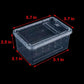 5 Pcs Spider Small Terrariums Breeding Box Transparent Hatching Container Plastic Feeding Box for Small Reptile Spider Scorpion Centipede Insect