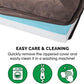 Furhaven Cooling Gel Dog Bed for Large Dogs w/ Removable Bolsters & Washable Cover, For Dogs Up to 95 lbs - Faux Fur & Velvet Sofa - Driftwood Brown, Jumbo/XL