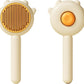 Cat Brush,Dog Brush, Pet Hair Cleaner Brush,Pet Grooming Cat Dog Brush,Pet Comb-Cat Comb for Kitten Massage Removes Loose Fur-Cat Grooming Brush Long Short Hair Cats Dogs Pet Brush (Yellow)