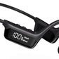 IHAO Swimming Headphones True Bone Conduction Open Ear Headset MP3 Player Built-in 32G Memory IP68 Underwater Waterproof Stereo Bluetooth Earphone for Driving Bicycling Running Skiing-S10 Black