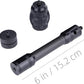 Archery Bow Stabilizer for Compound Bow, Carbon Fiber Bow Balance Bar, Damping System and Weights Kit, 6/8/10/12/in