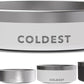 Coldest Dog Bowl - Anti Rust Metal, Non Slip, 3 Layers Insulated Stainless Steel Dog Bowls - Spill Proof & Heavy Duty - Water Bowl for Dogs, Cats & Pets, Dish Washer Safe (21 oz, Epic White)