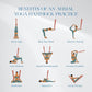 Aerial Silk Yoga Hammock & Swing for Home, Inversion Exercises, Starter Kit for All Levels - Durable with Extension Straps, Carabiners, and Pose Guide