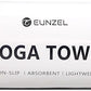 Eunzel Hot Yoga Towel Non Slip Yoga Mat Towel Non-Slip Sweat Absorbent Towel for Hot Yoga, Pilates and Workout 72" x 26.5", Blue
